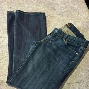 Fidelity Denim Japan Rose Skinny Flare  in Midnight Sapphire size 27